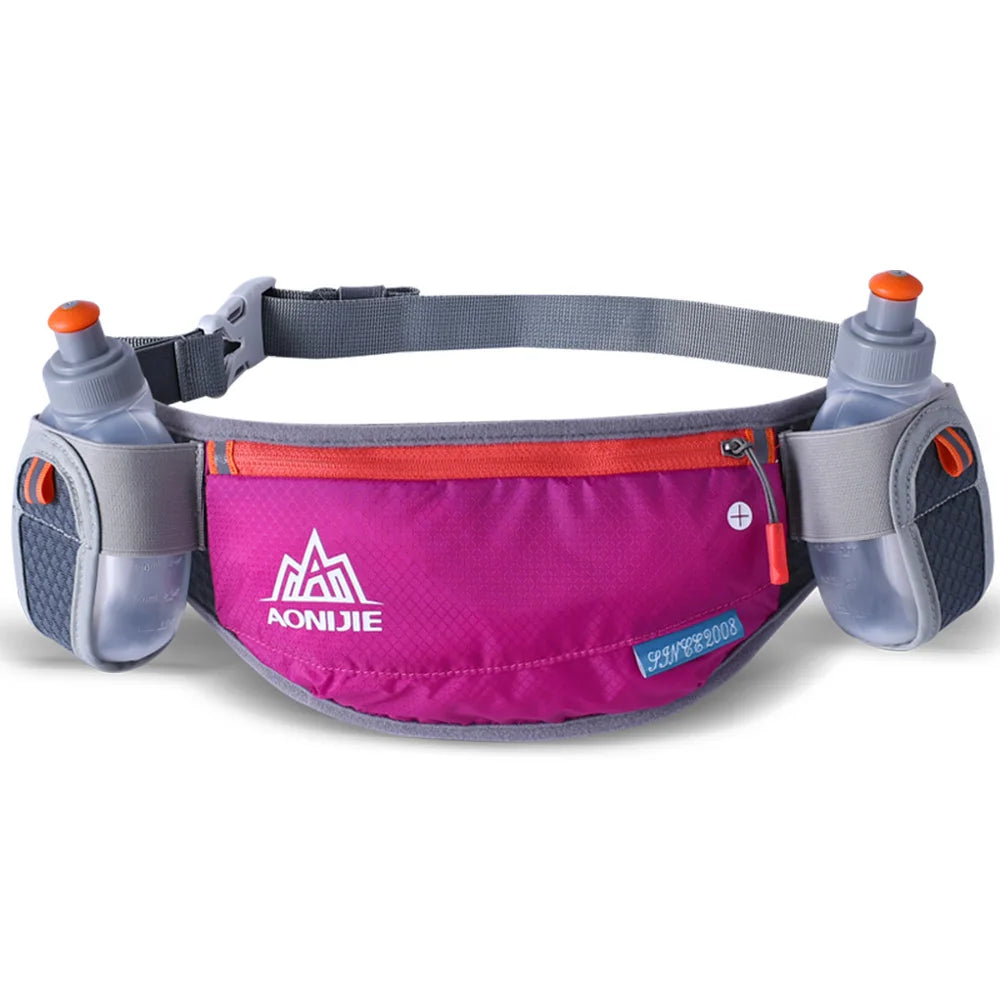 E882 Hydration Belt - Essential Fanny Pack with 170ml Water Bottles for Marathon Jogging & Cycling