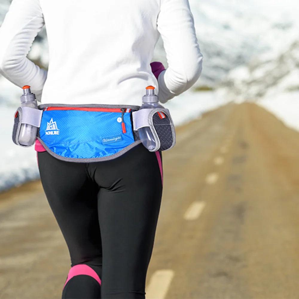 E882 Hydration Belt - Essential Fanny Pack with 170ml Water Bottles for Marathon Jogging & Cycling