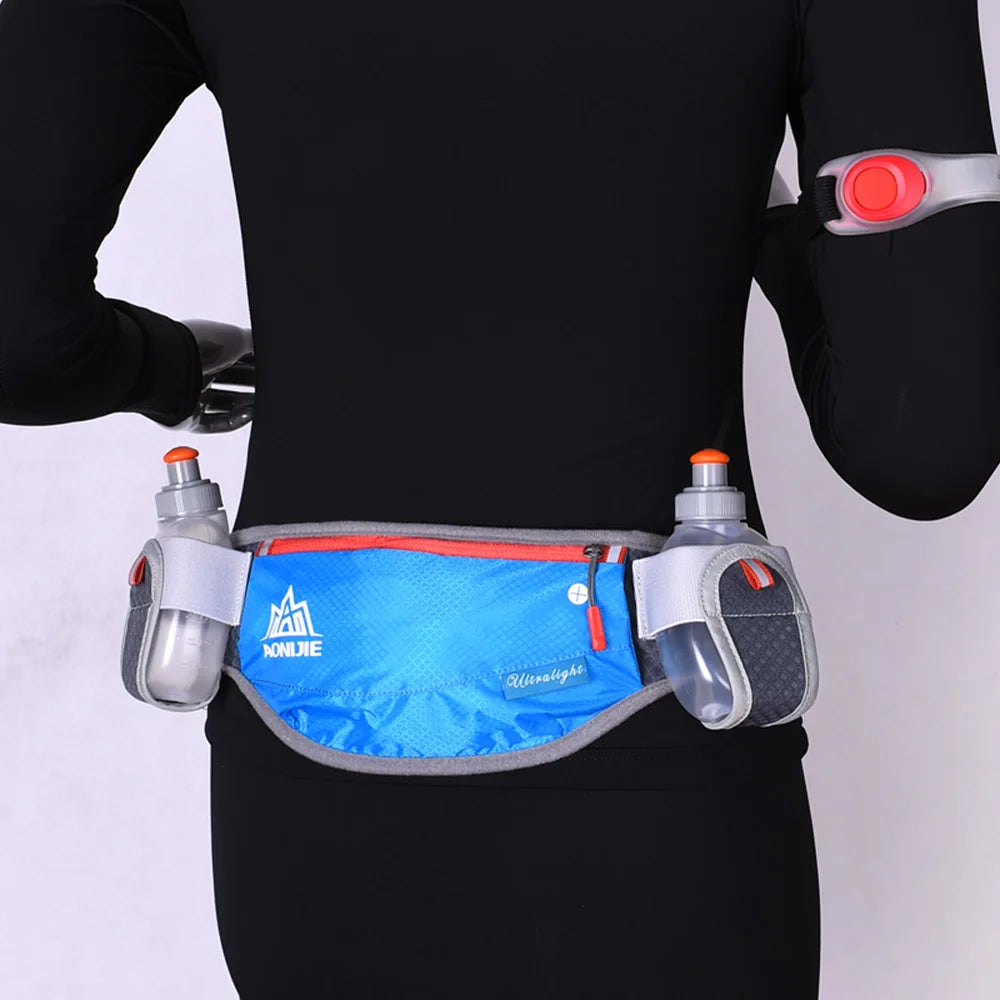 E882 Hydration Belt - Essential Fanny Pack with 170ml Water Bottles for Marathon Jogging & Cycling