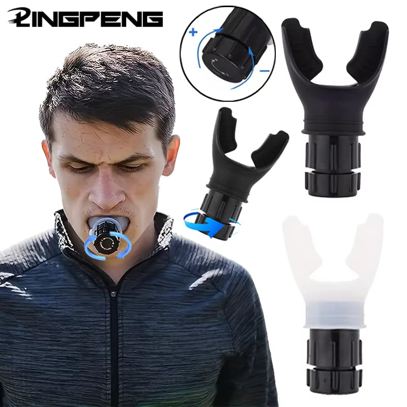Enhance Your Lung Capacity and Sleep Quality with the Portable Abdominal Breathing Trainer - Adjustable Resistance Included!