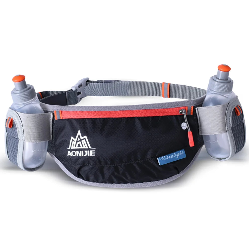 E882 Hydration Belt - Essential Fanny Pack with 170ml Water Bottles for Marathon Jogging & Cycling